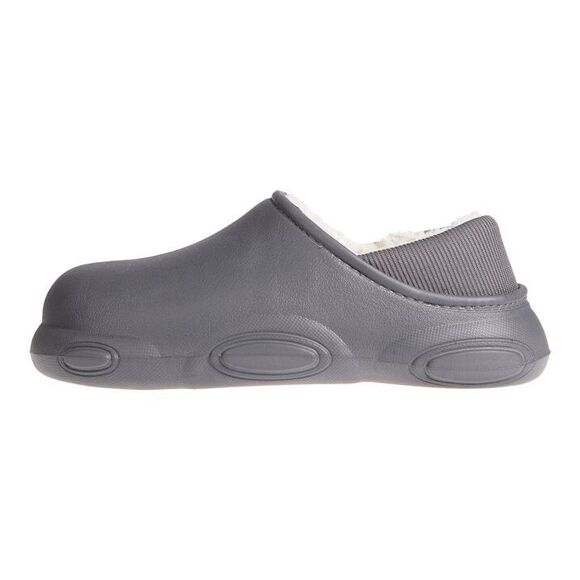 FOAMWALK Men's Clogs Soft Comfortable EVA Clog with Faux Fur Lining Gray Size 10 - Picture 4 of 7